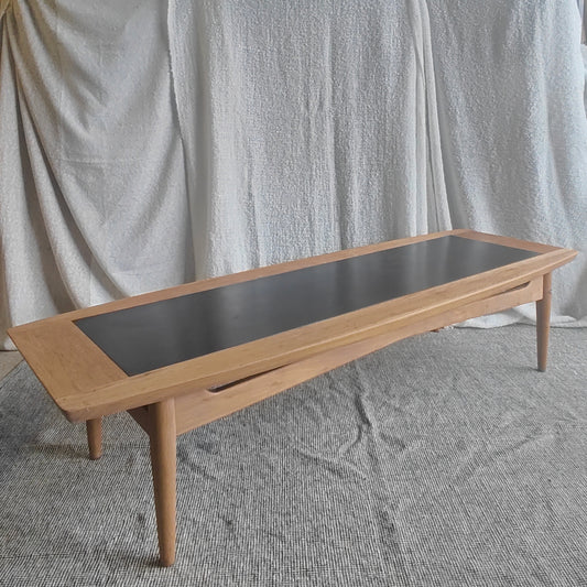American oak surfboard coffee table